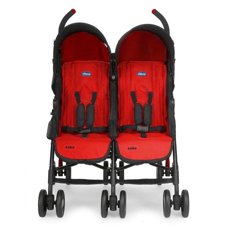 Echo Twin Stroller (Garnet, Red) image number null
